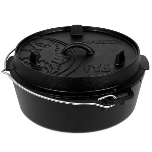 Petromax Dutch Oven FT6-T 5 5 Liter Schwarz