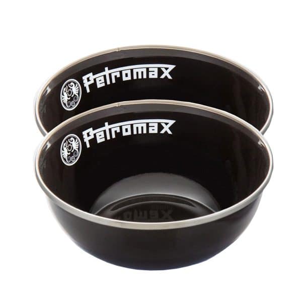 Petromax Emaille Schale 2 Stueck Schwarz