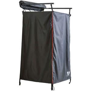 Vickywood Duschzelt mit Regenhaube Black