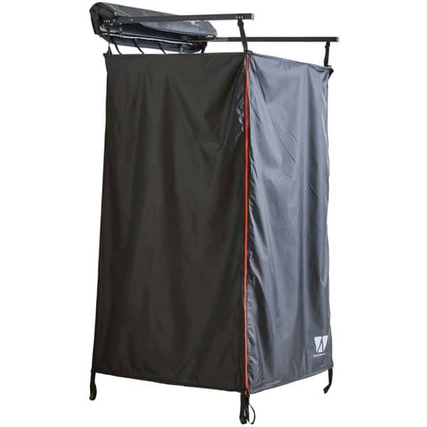 Vickywood Duschzelt mit Regenhaube Black