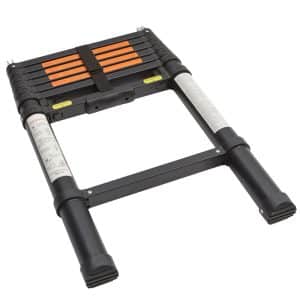 Vickywood Teleskopleiter Aluminium 2 3 m Schwarz