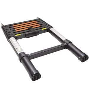 Vickywood Teleskopleiter Aluminium 3 2 m Schwarz