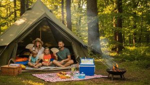 camping im sommer